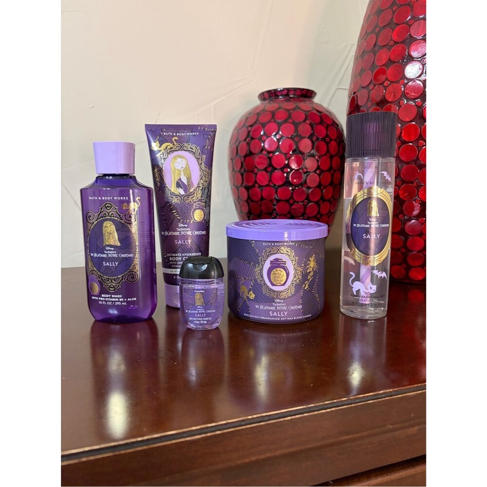 Bath & Body Works Disney Nightmare Before Christmas Sally 5 Full Size Piece Set